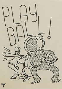 1953 play ball baseball art