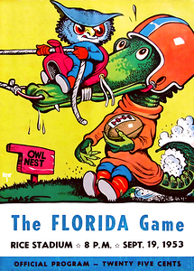 1953 rice florida football program
