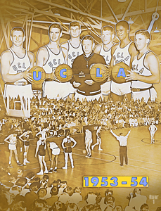 1953 UCLA Bruins Basketball Art Remix