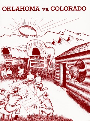 1954 Oklahoma vs. Colorado Program Cover Art