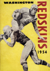 1954 Washington Redskins Football Art