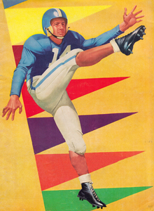 1954 Football Pennant Art