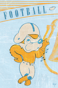 1954 UCLA Bruins Ticket Stub Remix Art