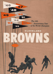 1955 Cleveland Browns Vintage Poster