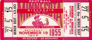 1955 Wisconsin vs. Minnesota