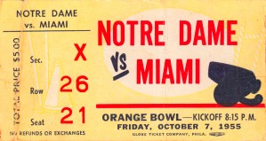 1955_College_Football_Miamivs.NotreDame_OrangeBowl_Best_Ticket_Stubs_Art