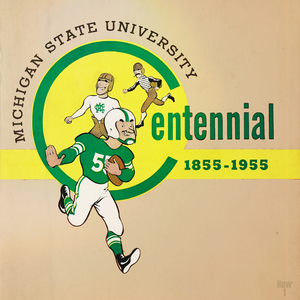 1955 Michigan State Spartans Football Art