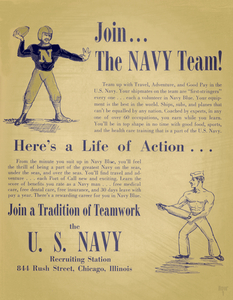 1955 Navy Football Art Join the Navy Team