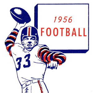 1956 Vintage QB Football Art