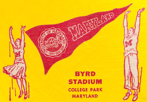Vintage Maryland Terps Vintage Football Ticket Stub Remix