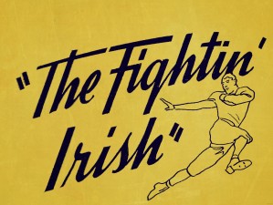 1956 Notre Dame Fightin Irish Art