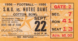 1956 Notre Dame vs. SMU