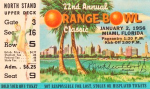 1956 Orange Bowl Oklahoma National Champs