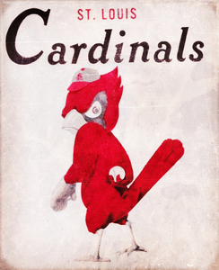 1956 Vintage Cardinals Art