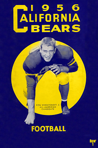 1956 cal bears football art 