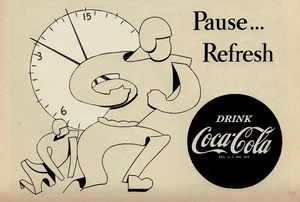 1956 Coke Football Ad Print