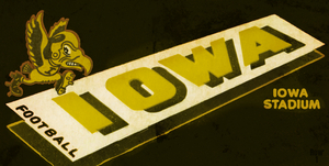 1956 Iowa Football Ticket Remix