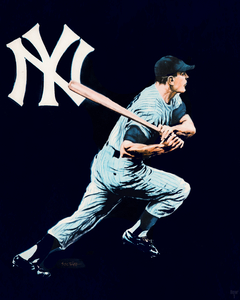 Vintage 1956 New York Yankees Art by Bob Southee