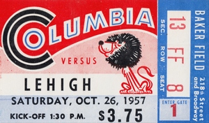 1957 Columbia Lions vs. Lehigh Engineers