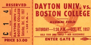 1957 Dayton Flyers vs. Boston College Eagles
