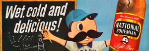 1957 National Bohemian Vintage Beer Ad Poster