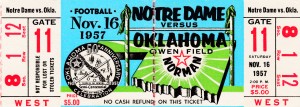 1957 notre dame oklahoma college football 47 game win streak ended ncaa record