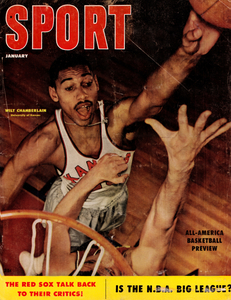 1957 Sport Magazine Wilt Chamberlain Cover Art
