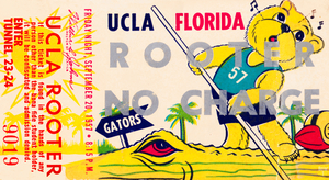 1957 UCLA Bruins vs. Florida Gators Football Ticket Art