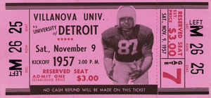 1957 Villanova Wildcats vs. Detroit Titans | Row 1