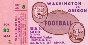 1957 Washington Huskies vs. Oregon Ducks