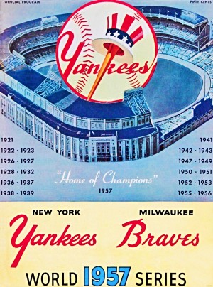 1957 World Series Program