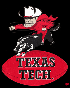 1957 Texas Tech Red Raider Art