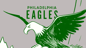 1958 Philadelphia Eagles Bo Brown Remix Art
