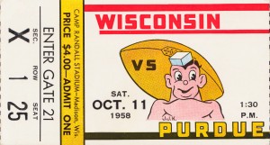 1958 Wisconsin vs. Purdue