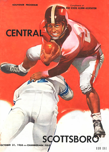 1958 Central Chattanooga High School Football Art