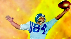 1958 Lon Keller Football Art Remix