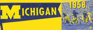 1958 Michigan Football Ticket Remix