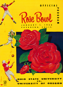 1958 Rose Bowl Art by R. Vrooman