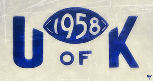 1958 u of k football kentucky