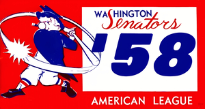 1958 Washington Senators Art