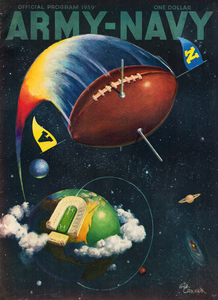 1959 Army vs. Navy Football Program Cover Art