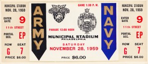 1959 Army Navy Game Ticket
