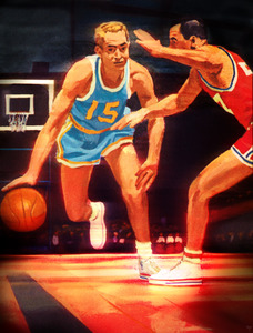 1959 Basketball Player Art