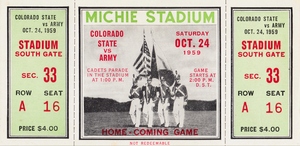 1959 Colorado State Rams vs. Army Cadets