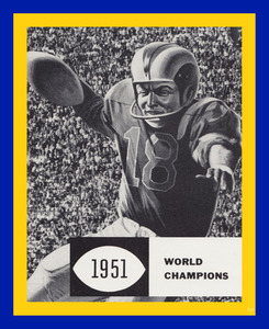 LA Rams 1951 World Champions Art