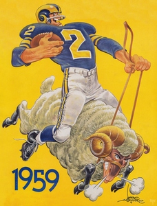 1959 LA Rams Karl Hubenthal Art