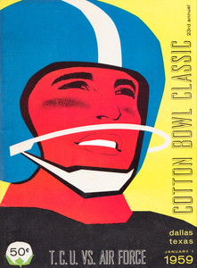 1959 TCU vs. Air Force Football Program Cover Art