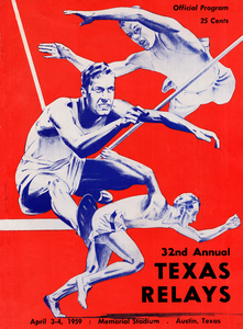 1959 Track Relays Program Cover Art