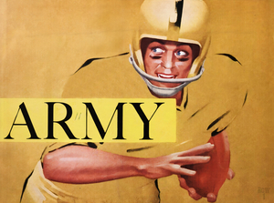 1959 Army Football Art by Artist Lon Keller