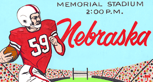 1959 nebraska football art